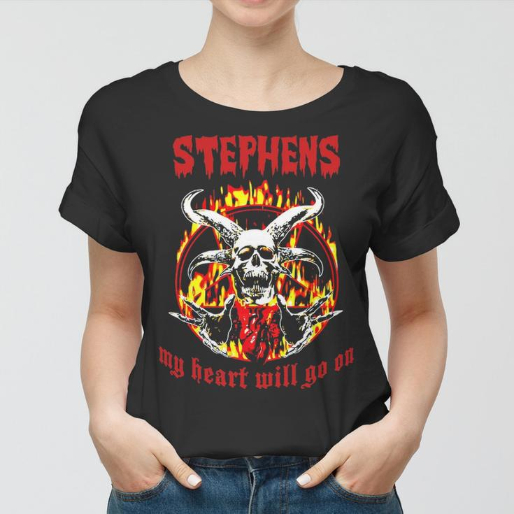 Stephens Name Gift Stephens Name Halloween Gift Women T-shirt