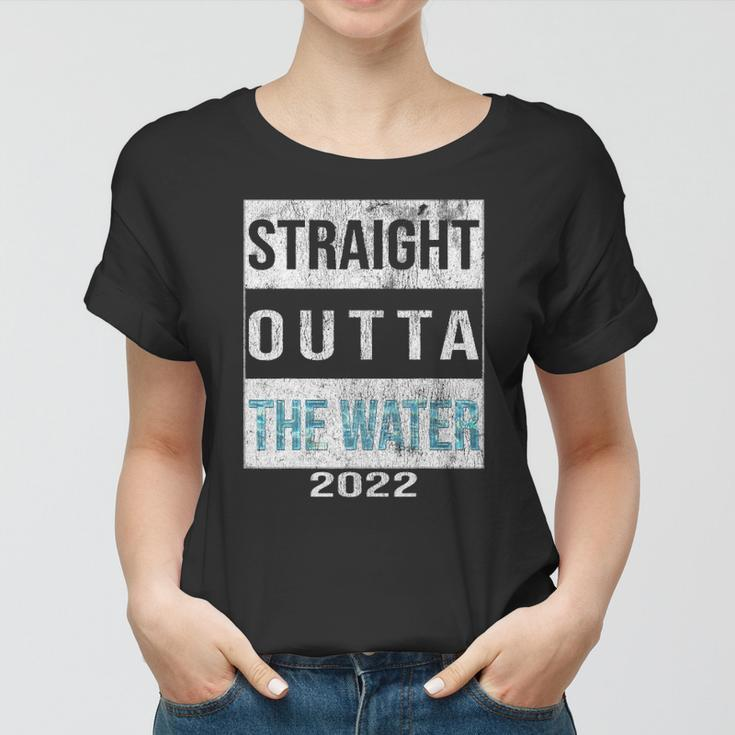 Straight Outta The Water Cool Christian Baptism 2022 Vintage Women T-shirt