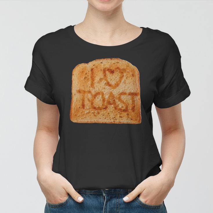 Toasted Slice Of Toast Bread Women T-shirt