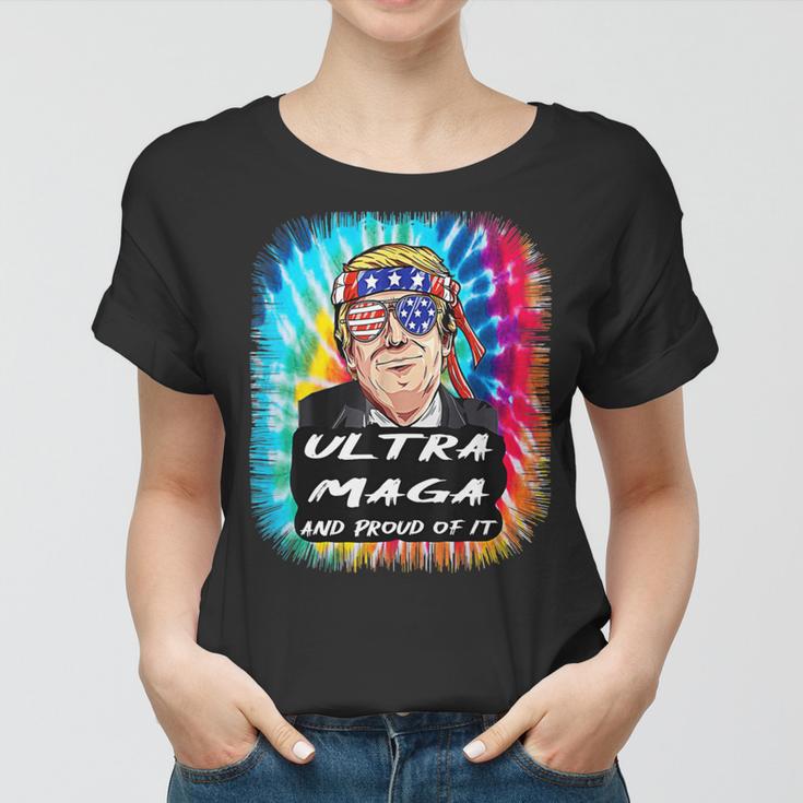 Ultra Maga Trump America Fun Tie Dye Women T-shirt