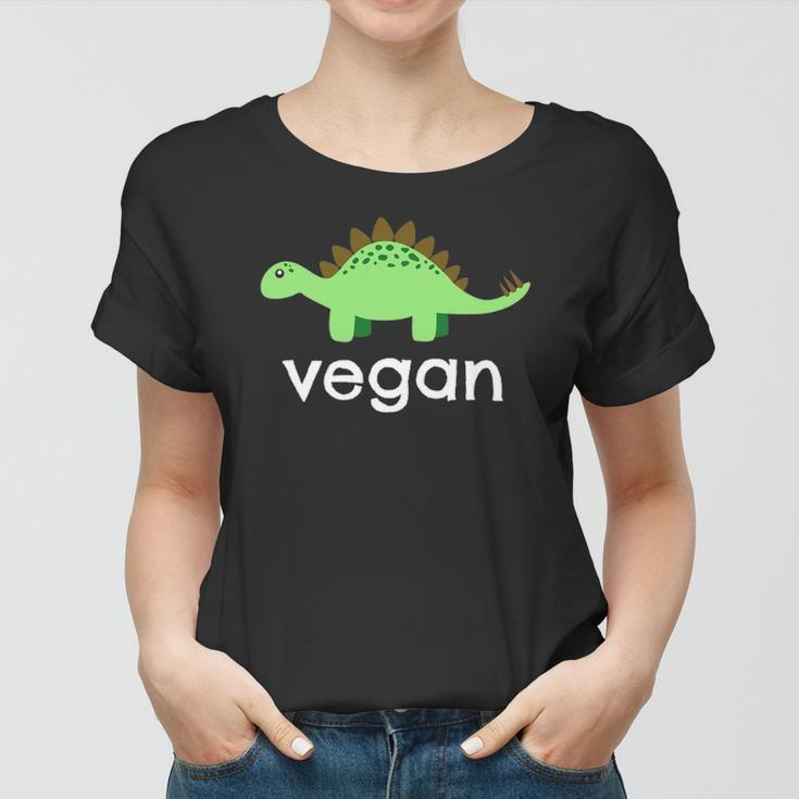 Vegan Dinosaur Green Save Wildlife Women T-shirt