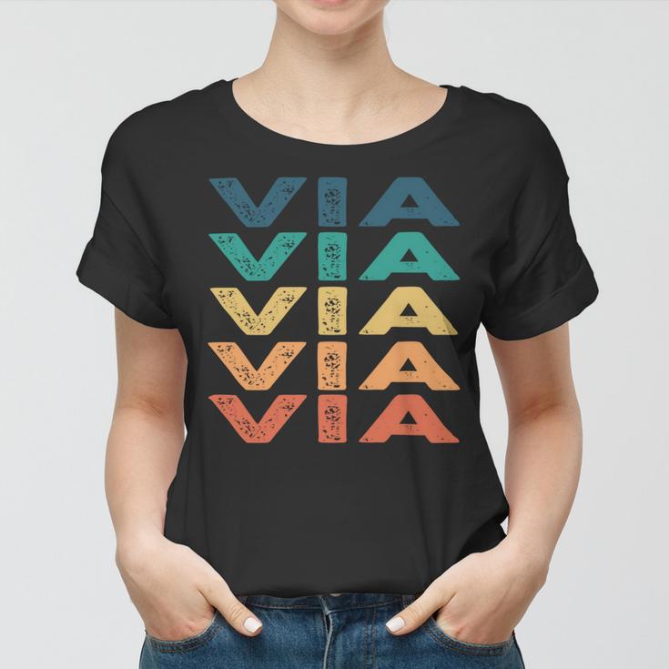 Via Name Shirt Via Family Name Women T-shirt