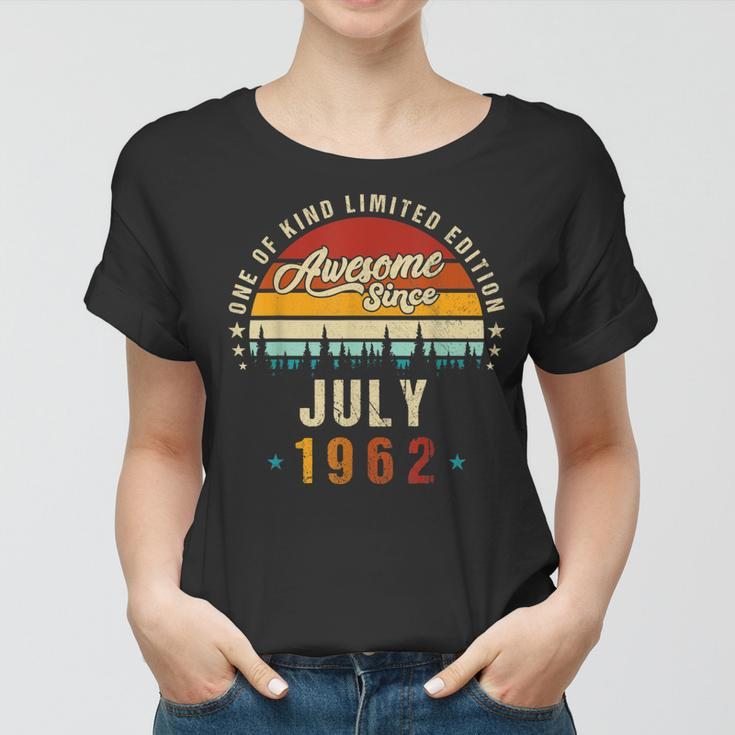 Vintage 60Th Birthday Awesome Since July 1962 Epic Legend Women T-shirt