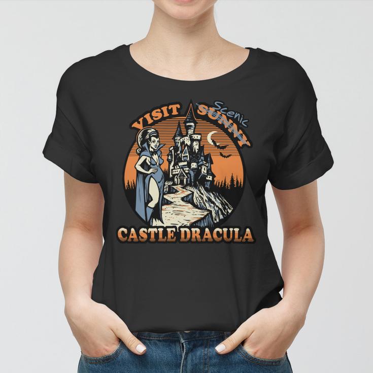 Visit Scenic Castle Dracula 220 Trending Shirt Women T-shirt