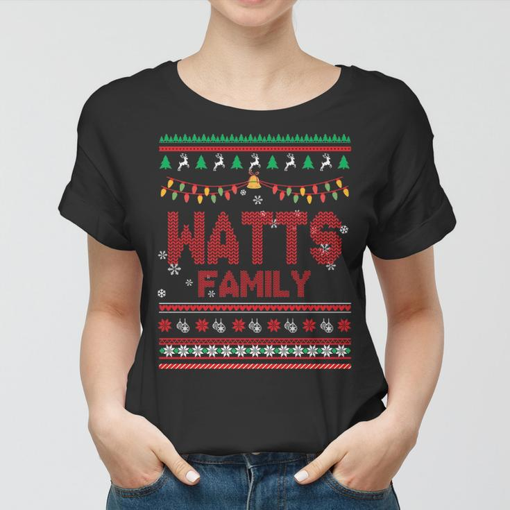 Watts Name Gift Watts Family Women T-shirt