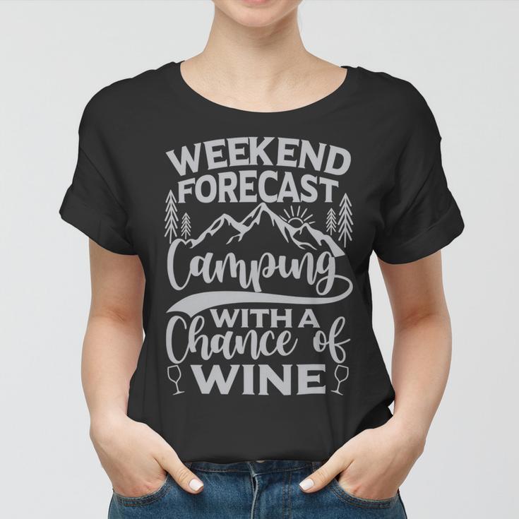 Weekend Forecast Mountain Camper 11 Shirt Women T-shirt