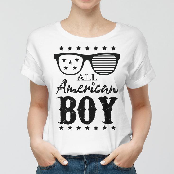 All American Boy 4Th Of July Boys Kids Sunglasses Family Women T-shirt