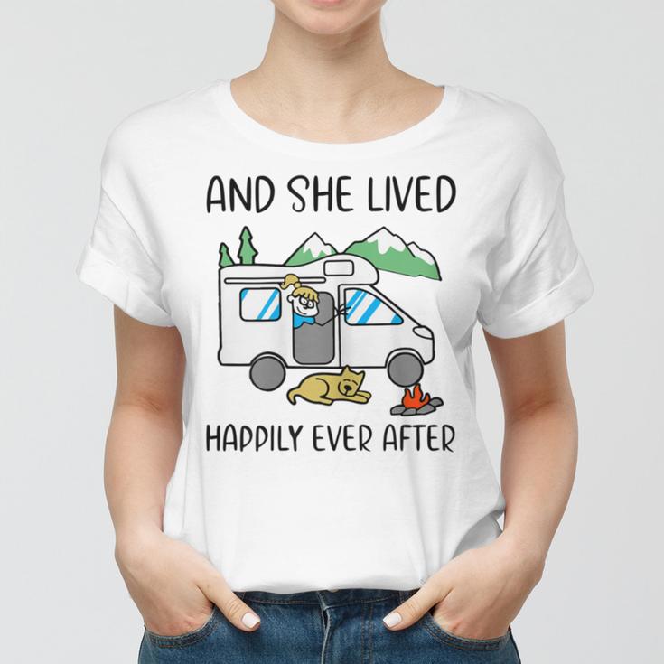 And She Lived Happily Ever After Women T-shirt