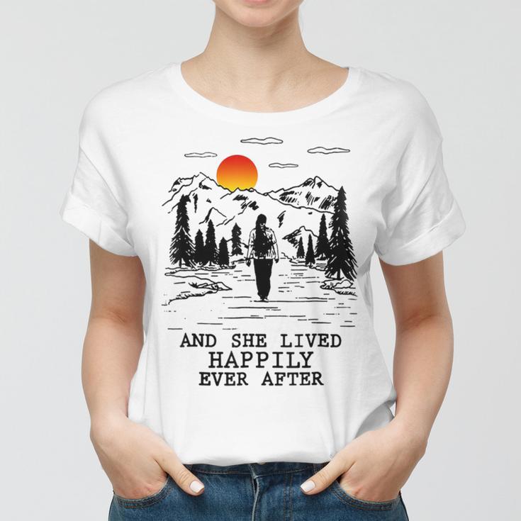 And She Lived Happily Ever After Women T-shirt