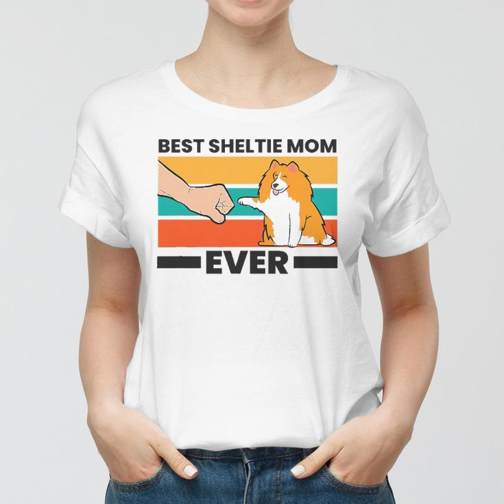 Best Sheltie Mom Ever Sheepdog Mama Shetland Sheepdogs Women T-shirt