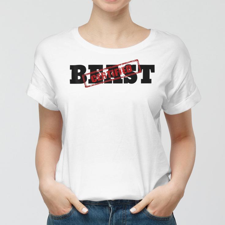 Certified Beast Athletic Workout Fitness 486 Trending Shirt Women T-shirt