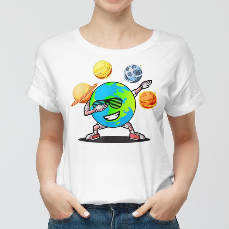 Dabbing Earth Day Women T-shirt