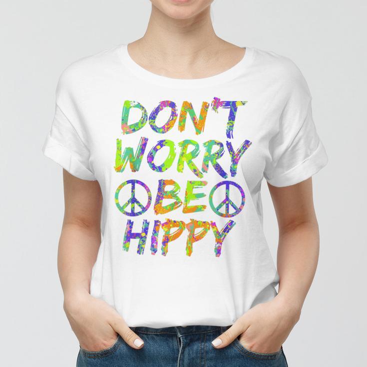 Donut Worry Be Happy Women T-shirt