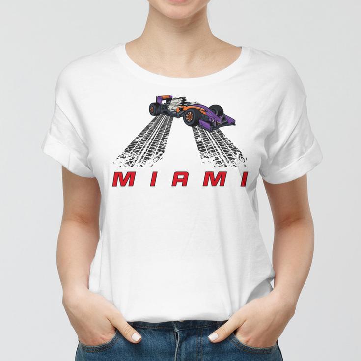 F 1 Miami Gp Aqua Women T-shirt