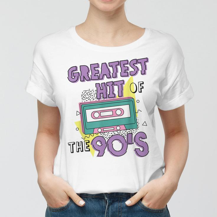 Greatest Hit Of The 90S Retro Cassette Tape Vintage Birthday Women T-shirt