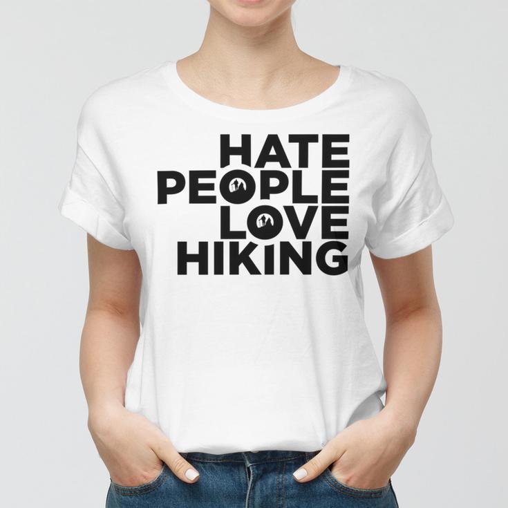 Hate People Love Hiking V2 Women T-shirt