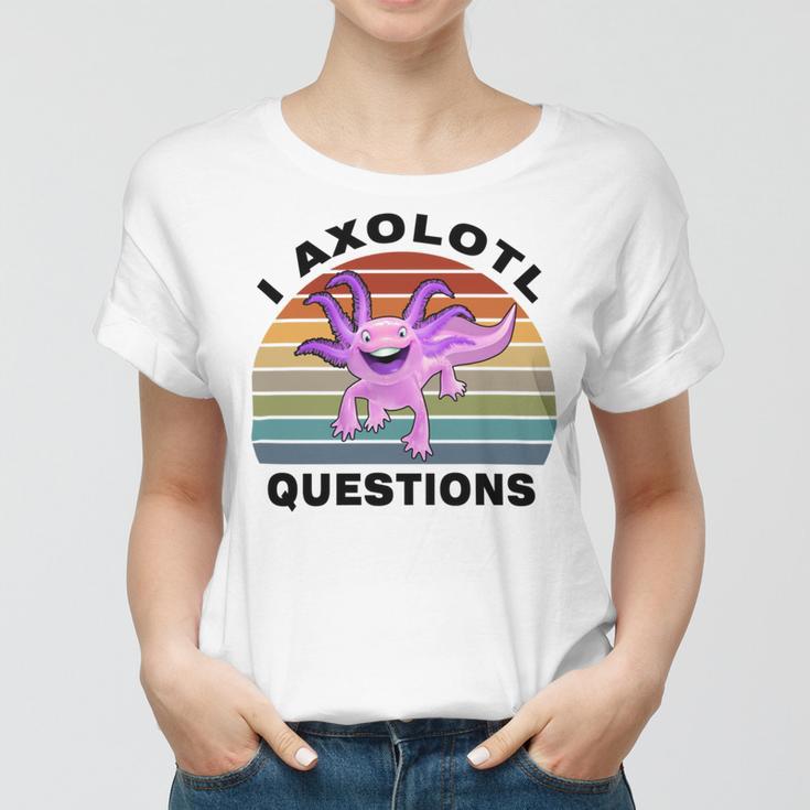 I Axlotl Questions Cute Axlotl V3 Women T-shirt