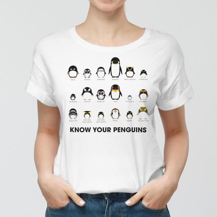 Know Your Penguins Women T-shirt