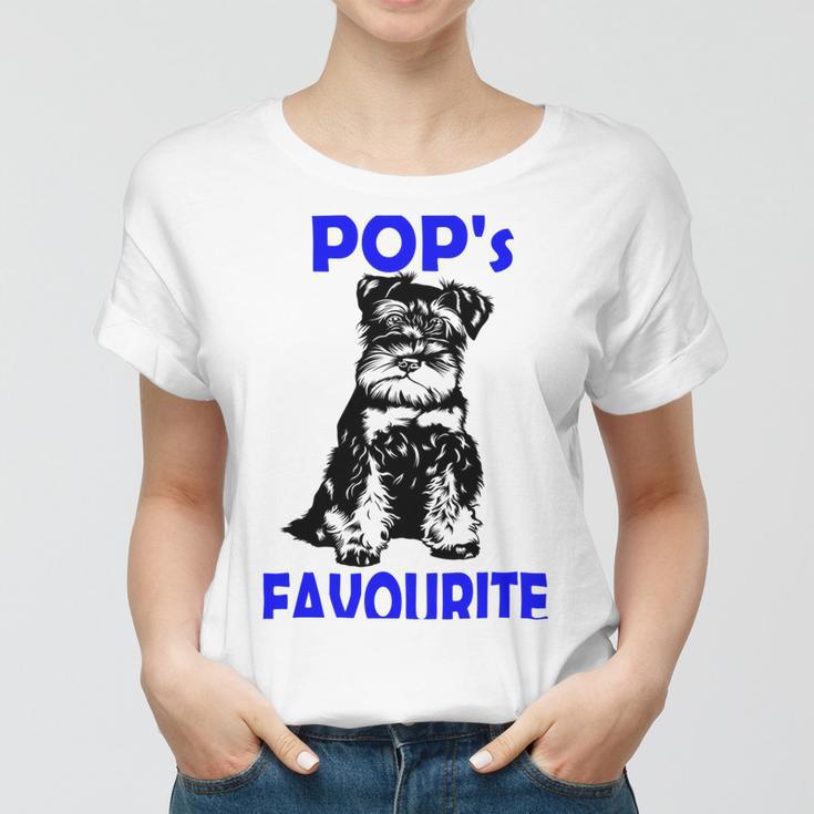 Miniature Schnauzer At Home Pops Favourite Multi Tasking Dog Women T-shirt