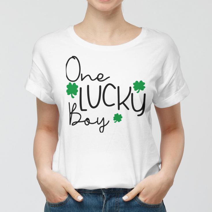 One Lucky Boy Funny St Patrick Day Women T-shirt