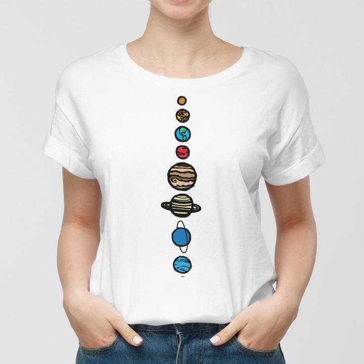 Planets Colour Women T-shirt