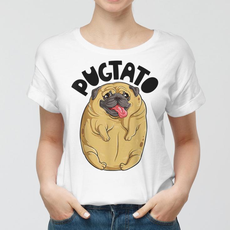 Pugtato Pug Potato Dog Lovers Costume Funny Meme Gifts Women T-shirt