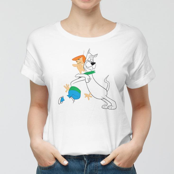 The Jetsons Astro Hugging George Women T-shirt