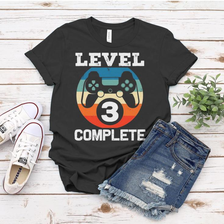 3Rd Years Wedding Anniversary Gift For Him Level 3 Complete Women T-shirt Personalized Gifts