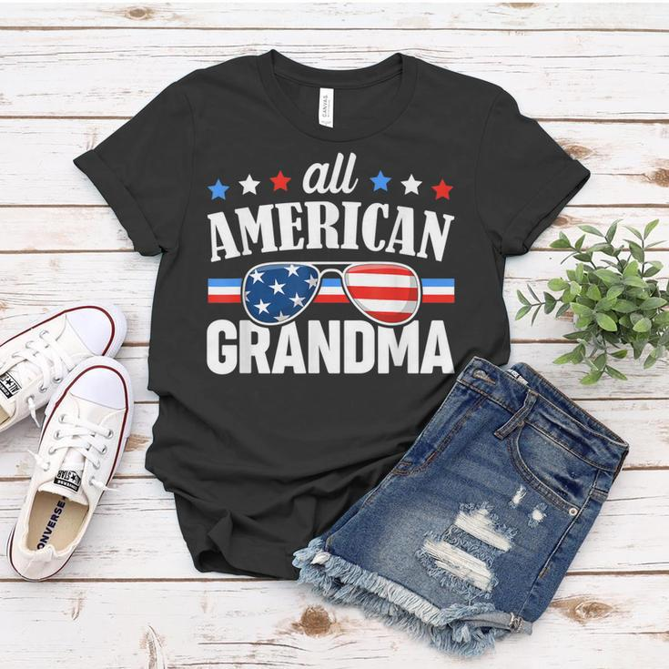 All American Grandma 4Th Of July Usa Family Matching Outfit Women T-shirt Funny Gifts