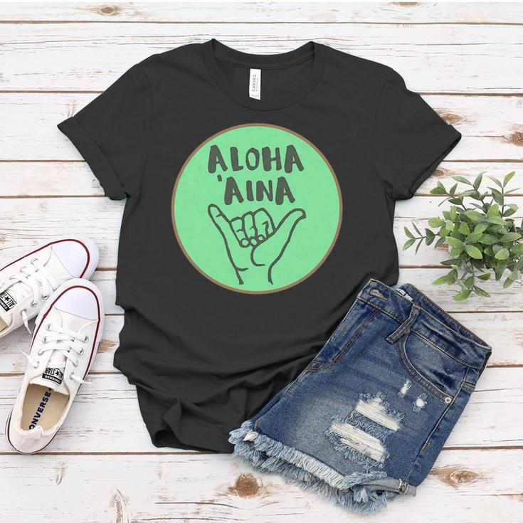 Aloha Aina Love Of The Land Women T-shirt Unique Gifts