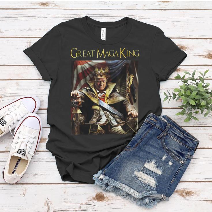 Anti Joe Biden Ultra Maga The Return Of The Great Maga King Women T-shirt Funny Gifts