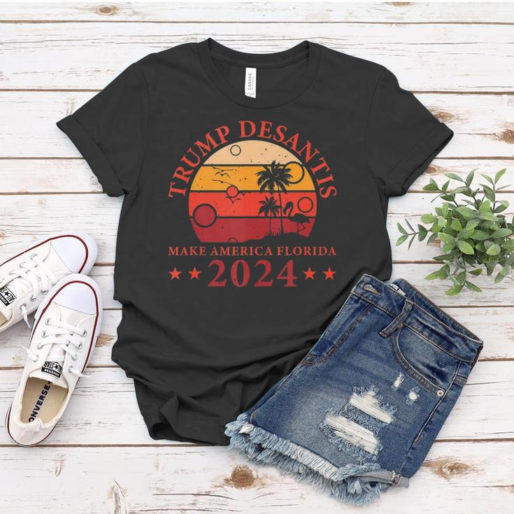 Donald Trump Tee Trump Desantis 2024 Make America Florida Women T-shirt Unique Gifts