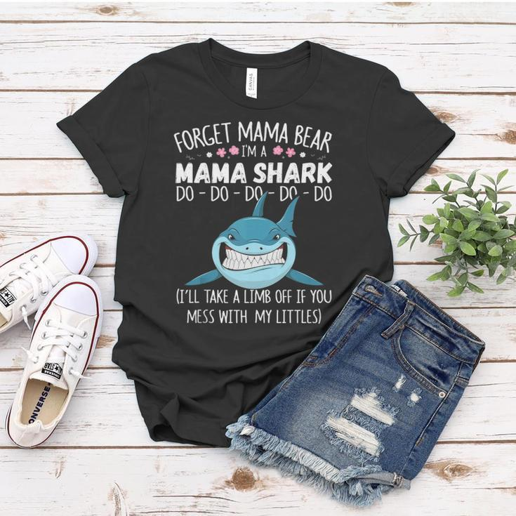 Forget Mama Bear Funny Im A Mama Shark Novelty Gift Women T-shirt Unique Gifts