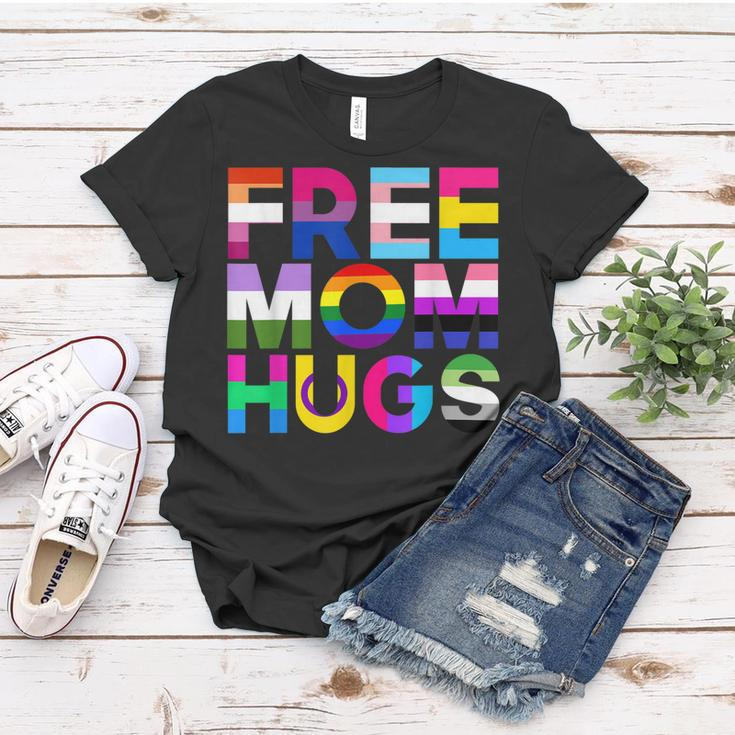 Free Mom Hugs Rainbow Lgbtq Lgbt Pride Month Women T-shirt Unique Gifts