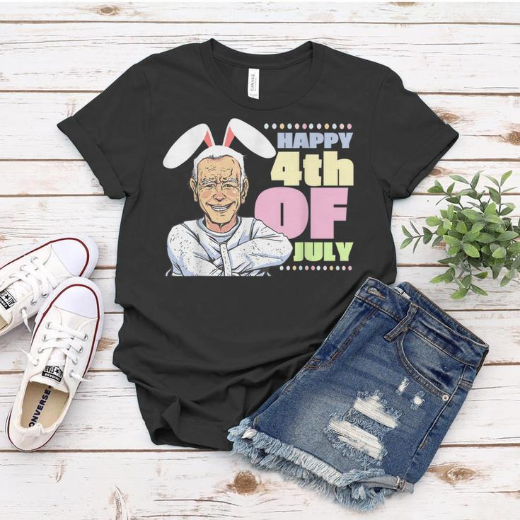 Funny Biden Easter Bunny Confused Happy 4Th Of July Women T-shirt Funny Gifts