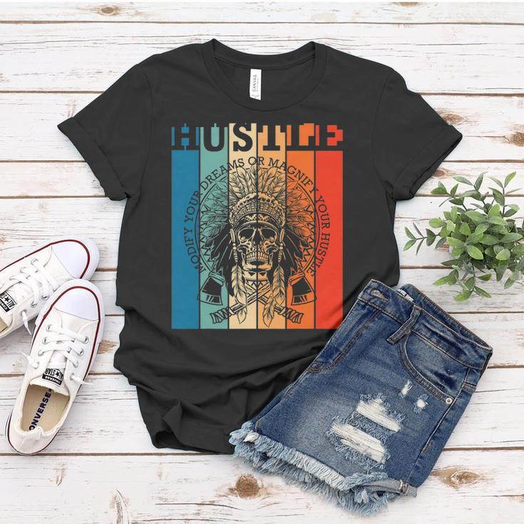 Hustle Retro Native American Indian Hip Hop Music Lover Gift Women T-shirt Unique Gifts