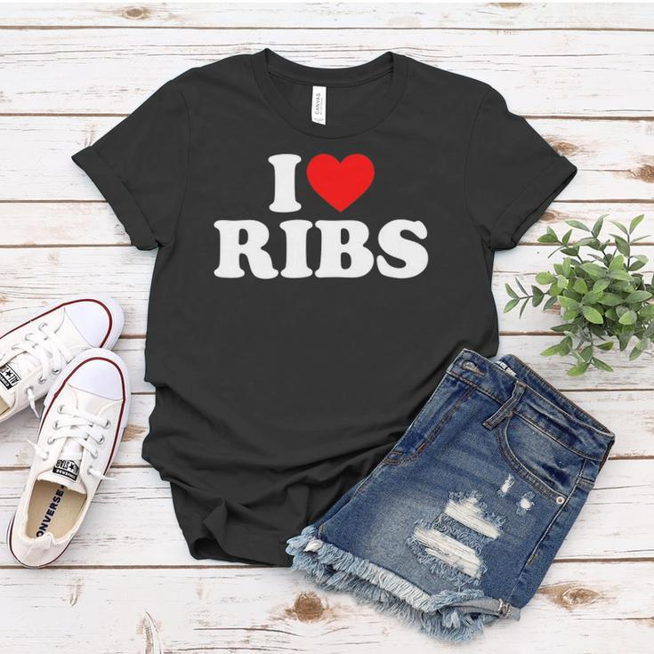 I Love Ribs I Heart Ribs Food Lover Women T-shirt Unique Gifts