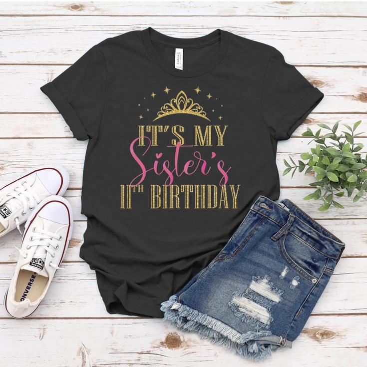 Its My Sisters 11Th Birthday Girls Party Family Matching Women T-shirt Unique Gifts