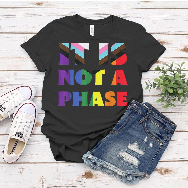 Its Not A Phase Lgbtqia Rainbow Flag Gay Pride Ally Women T-shirt Unique Gifts