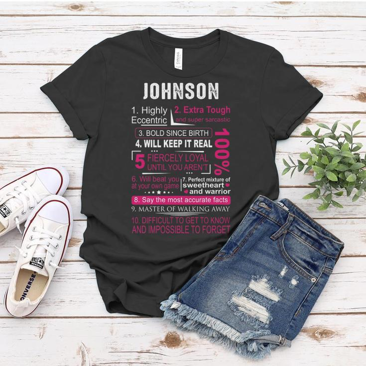 Johnson Name Gift Johnson V2 Women T-shirt Funny Gifts