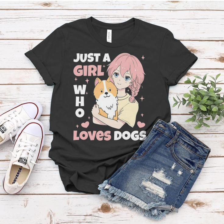 Just A Girl Who Loves Dogs Cute Corgi Lover Outfit & Apparel Women T-shirt Unique Gifts