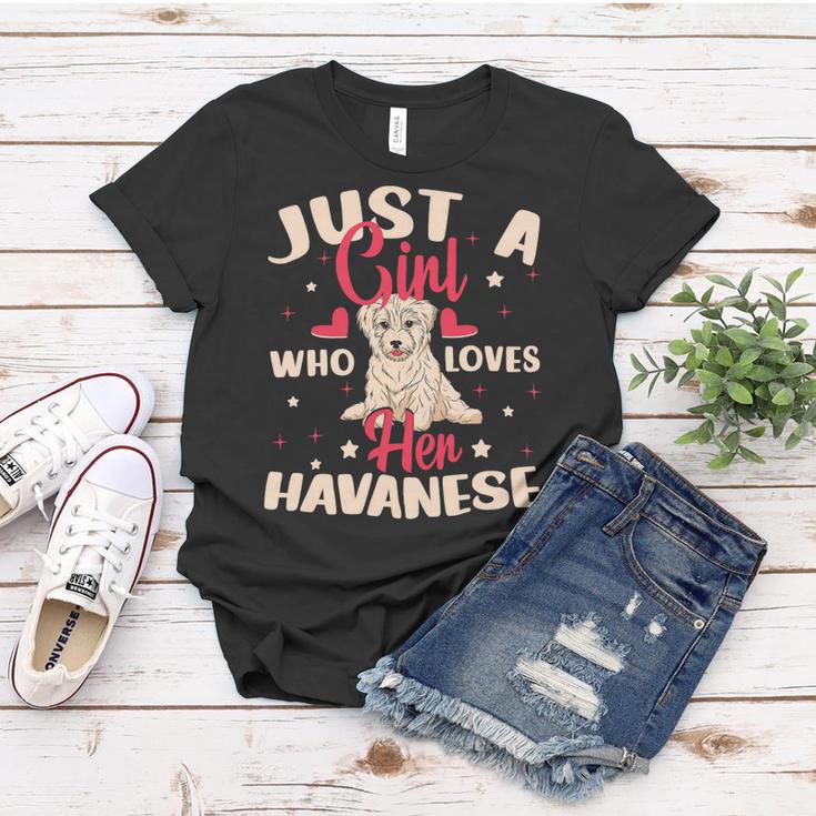 Just A Girl Who Loves Her Havanese Dog Women T-shirt Unique Gifts