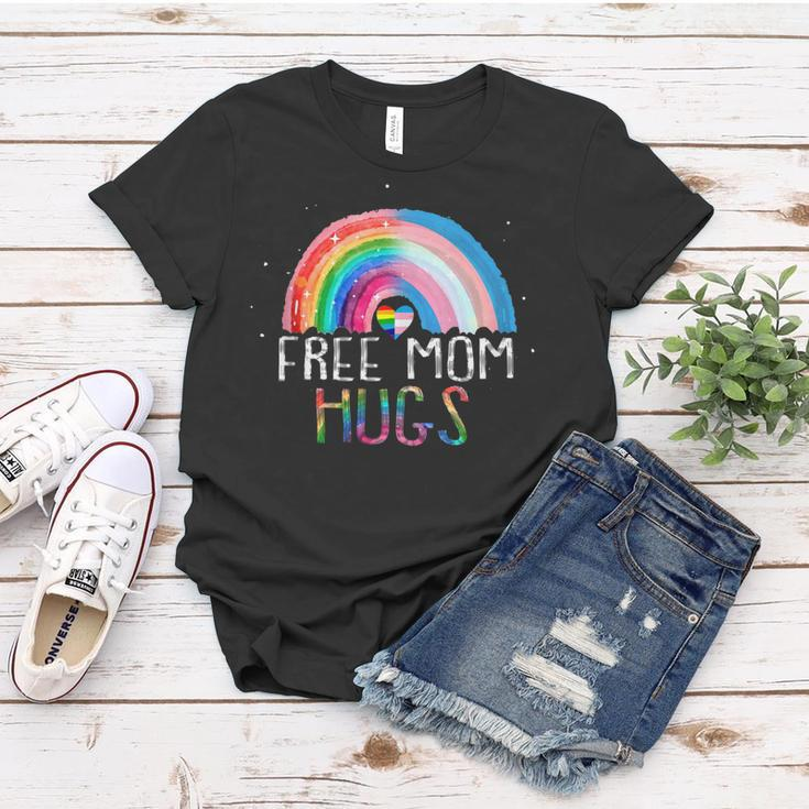 Lgbtq Free Mom Hugs Gay Pride Lgbt Ally Rainbow Mothers Day Women T-shirt Unique Gifts
