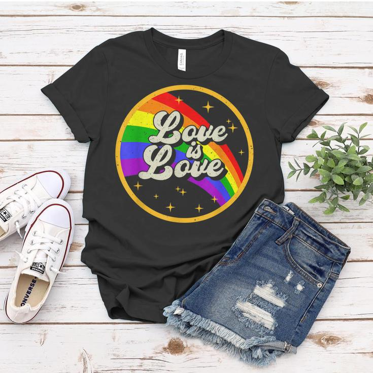 Love Is Love Rainbow Lgbt Gay Lesbian Pride Women T-shirt Unique Gifts