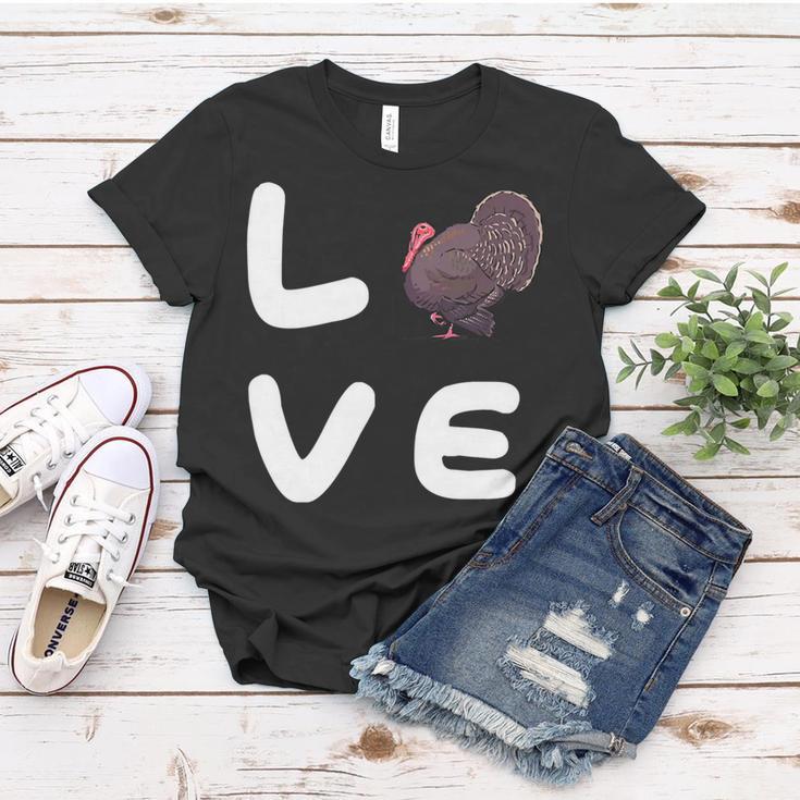 Love Turkeys Funny Turkey Thanksgiving 16 Shirt Women T-shirt Funny Gifts