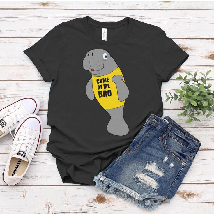 Manatee Novelty Come At Me Bro V2 Women T-shirt Funny Gifts