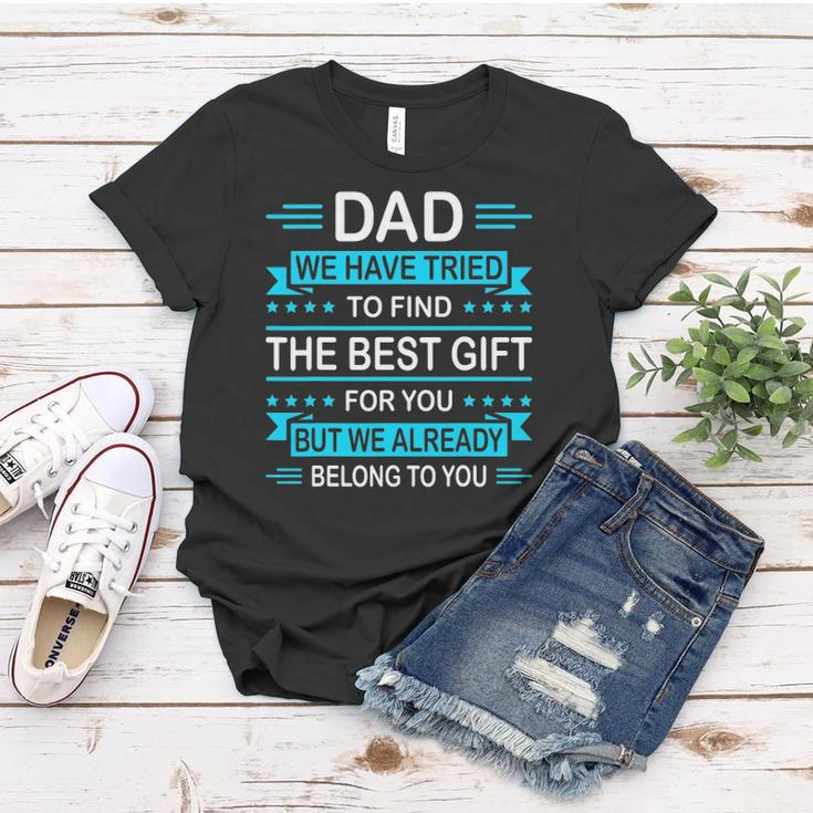 Mens Funny Fathers Day Gift For Daddy Papa From Daughter Son Wife Women T-shirt Unique Gifts