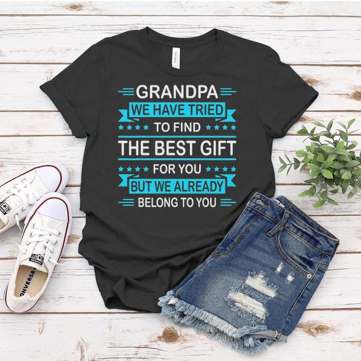 Mens Funny Fathers Day Gift For Grandpa From Daughter Son Wife Women T-shirt Unique Gifts