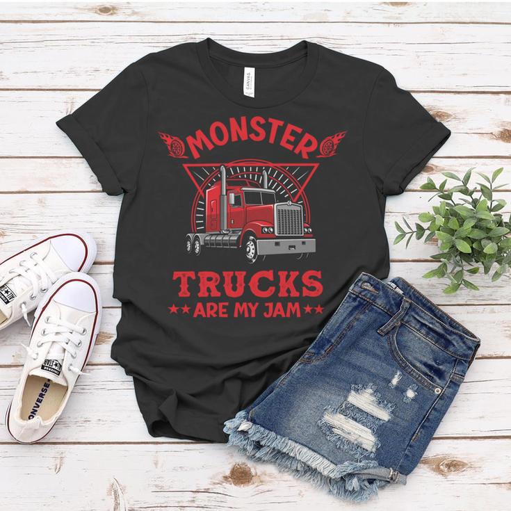 Monster Trucks Are My Jam Women T-shirt Funny Gifts