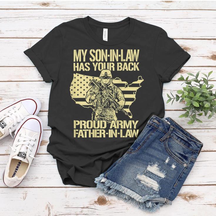 My Soninlaw Has Your Back Proud Army 688 Shirt Women T-shirt Funny Gifts